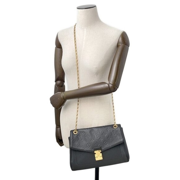 LOUIS VUITTON Saint Germain Size PM Monogram Empreinte Leather Noir M48931 - Picture 5 of 15